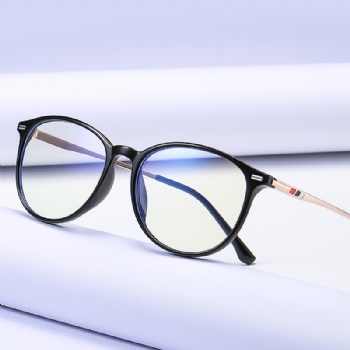 Full Rim Oval Optical Frame Combination Eyeglasses