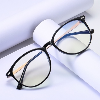 Full Rim Oval Optical Frame Combination Eyeglasses