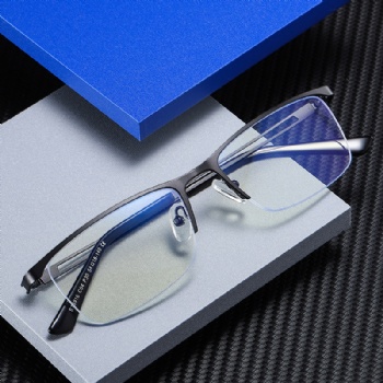 Half Rim Meal Man's Optical Frame Stainless steel Eyeglasses