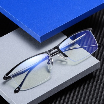 Half Rim Meal Man's Optical Frane Stainless steel Eyeglasses
