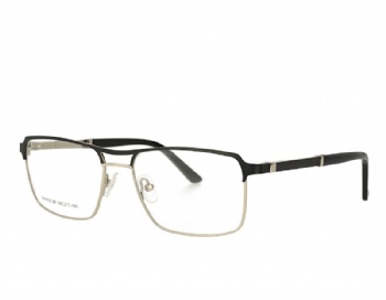 Mans double bridge Full rim metal frame eacetate temple with spring hinge