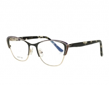 Metal Optical Eyewear Cat Eye Shape Acetate Temple