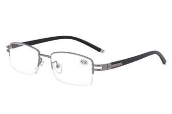 Metal Reading Glasses  Half Rim Presbyopic Eyeglasses Eyewear