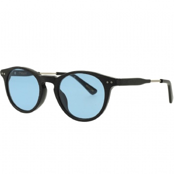 Oval Acetate Metal Combination Sunglasses