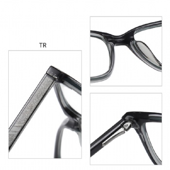 Rectangle Optical frame TR90 CP Temple  Eyeglasses Spring Hinge