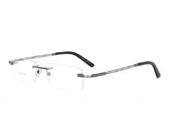 Rimless Designer man's metal Optical frame Glasses