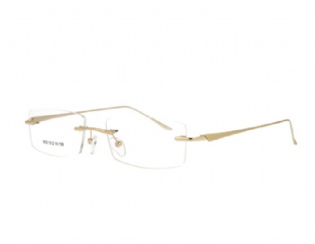 Rimless man's metal Optical frame Eyewear