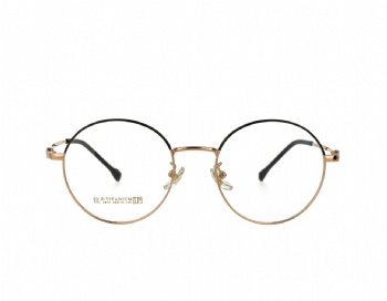 50 size Round Woman Vintage Full Rim Metal Frame Optical Eyewear