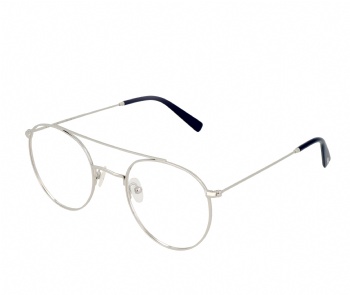 Silver Shine Round Pilot Blue light Blocking Metal Fashion eyewear