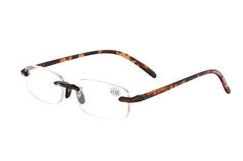 TR90 Rimless Reading Glasses Retro Ultra-light Reading Eyewear