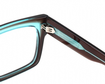 Thick Square Style Acetate Eyewear 3+2 Hinge