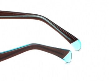 Thick Square Style Acetate Eyewear 3+2 Hinge