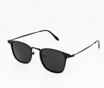 Unisex Fashion Mineral Grey Polarized Metal Sunglasses
