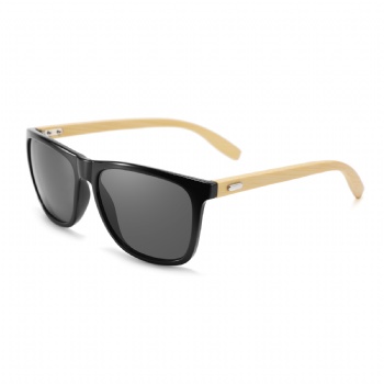 Unisex Natural Square Bamboo Hand Made UV400 Sunglasses