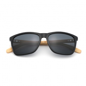 Unisex Natural Square Bamboo Hand Made UV400 Sunglasses