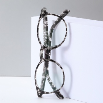 Unisex Oval Optical frame TR90 CP Mixed Eyeglasses Spring Hinge