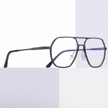 Unisex Pilot Optical frame Alloy allumium Spring Hinge Eyeglasses Vintage Eyewear