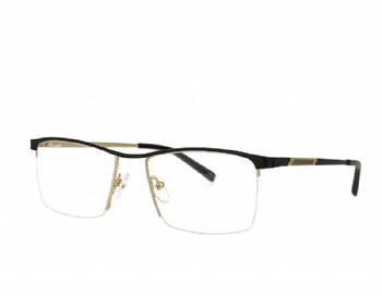 Unisex half rim designer metal  eyewear glasses