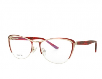 Woman Half Rim Cat Eye Metal Optical frames