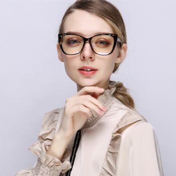 Woman's Cat Eye Optical frame TR90 CP Mixed Eyeglasses Spring Hinge