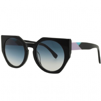 Womans Designer Cat Eye Acetate UV400 Polarized Sunglasses