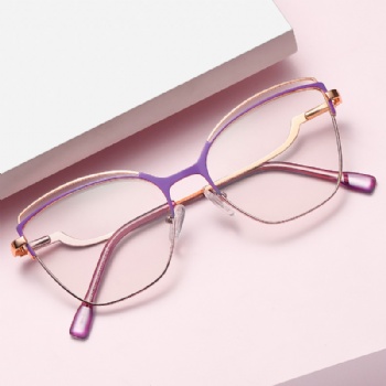 Womans Fashion Optical frame INS Cat Eye  Eyeglasses Spring Hinge