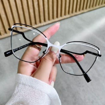 Womans Fashion Optical frame INS Cat Eye  Eyeglasses Spring Hinge