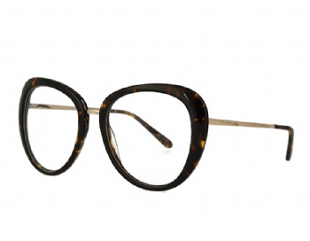 Womans Round acetate and metal combination eyewear glasses