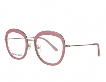 Big thick round woman acetate and metal combination optical frames spectacles